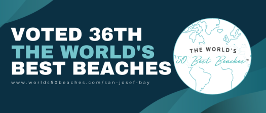 San Josef Bay Voted 36th The World's Best Beaches graphic