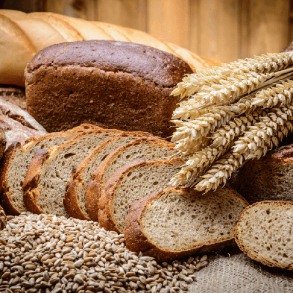 Photo of different kinds of bread and grain
