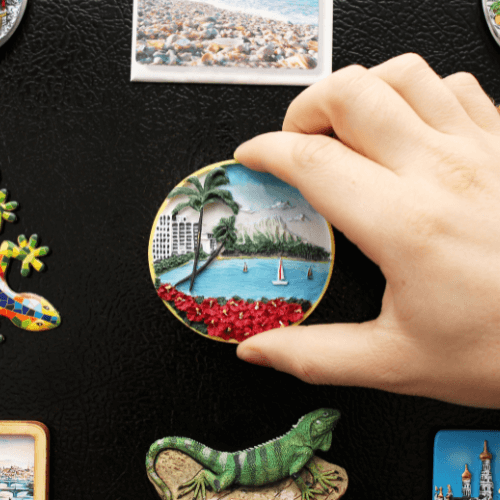 Photos of magnets for the fridge